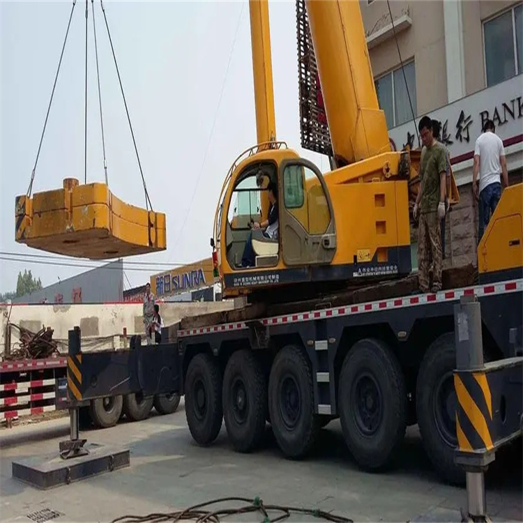 公安当地吊车出租|机器吊装|75吨|工厂搬迁服务